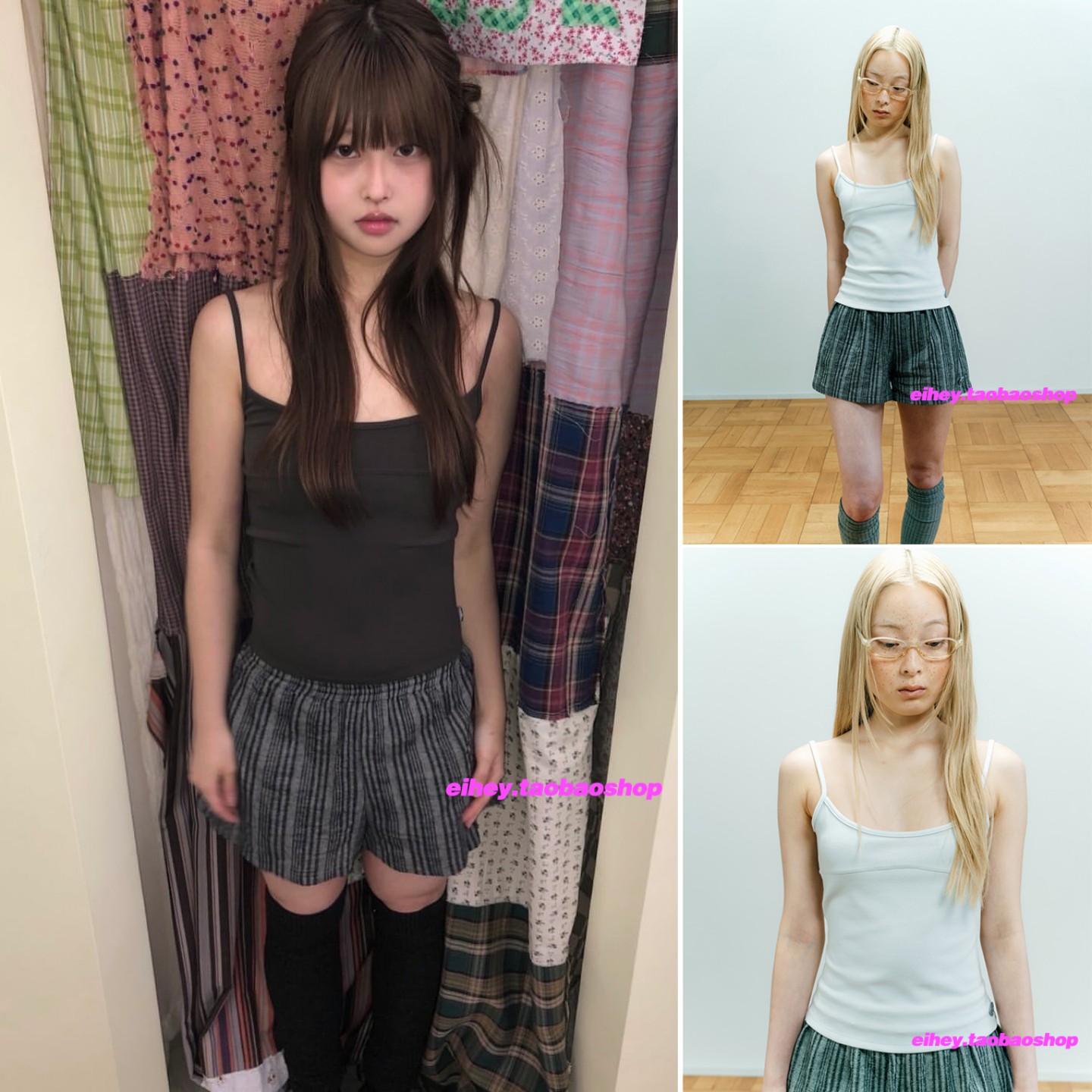 纯欲辣妹吊带背心女内搭带胸垫