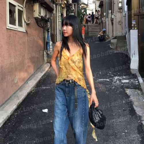 eihey诶嘿纯欲无袖背心吊带