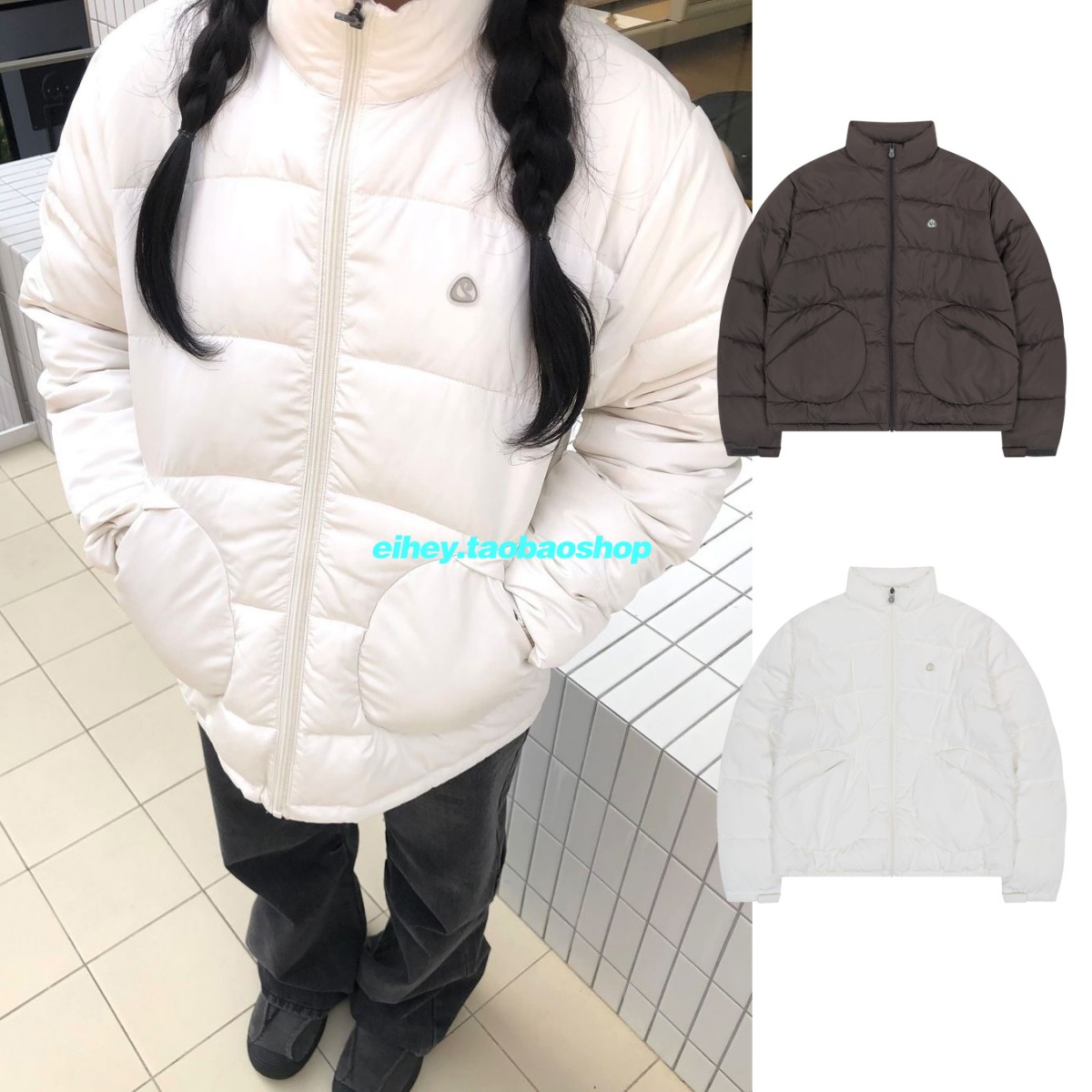 eihey诶嘿服面包服拉链短款外套