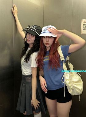 eihey诶嘿夏季修身显瘦休闲百搭通勤正肩短袖圆领上衣短袖T恤女