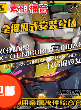 JAOPARTS 全傻瓜式安装 RG独角兽 RG报丧女妖 双通用金属改件套装