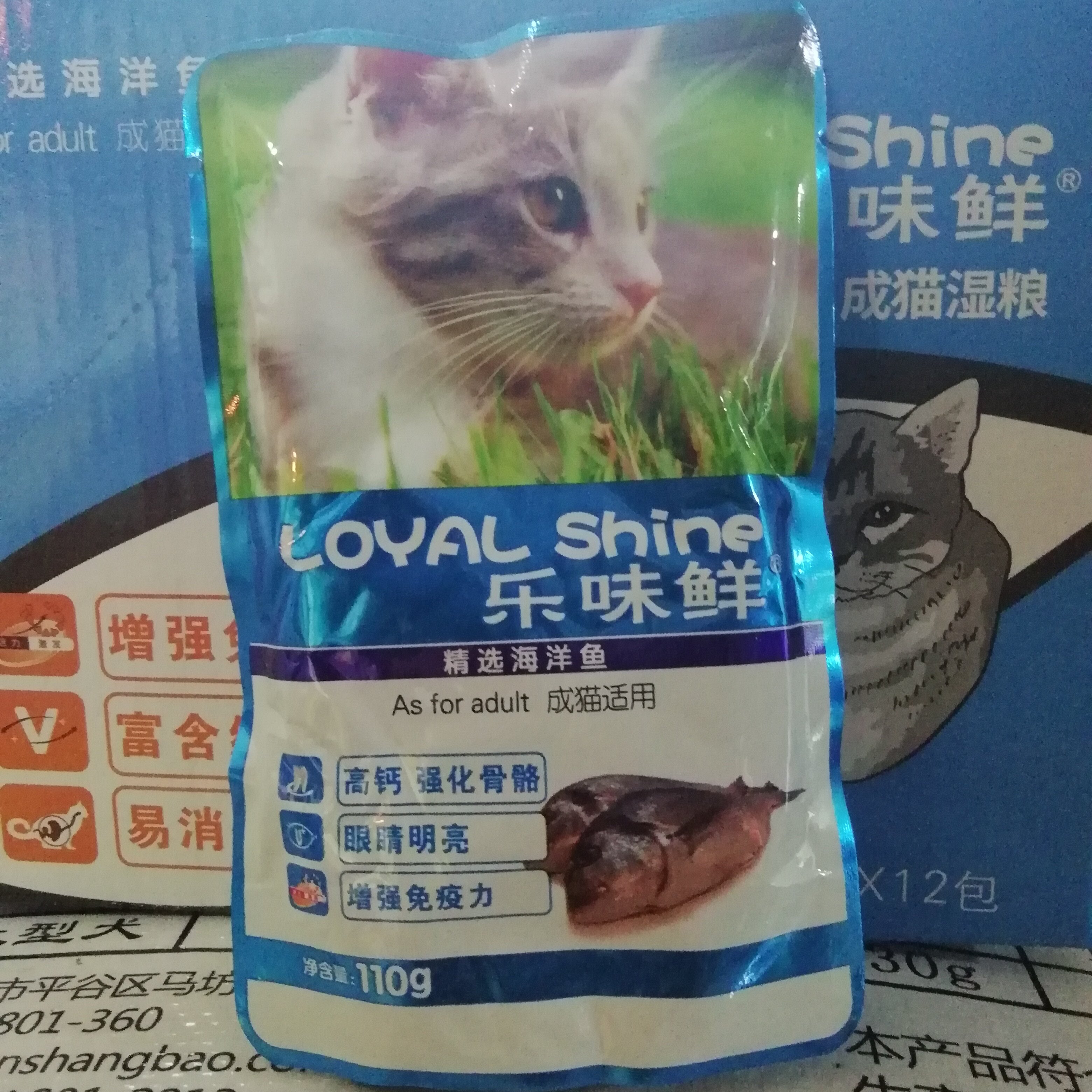 乐味鲜猫咪湿粮猫零食罐头海洋鱼口味110g单品8袋起包邮