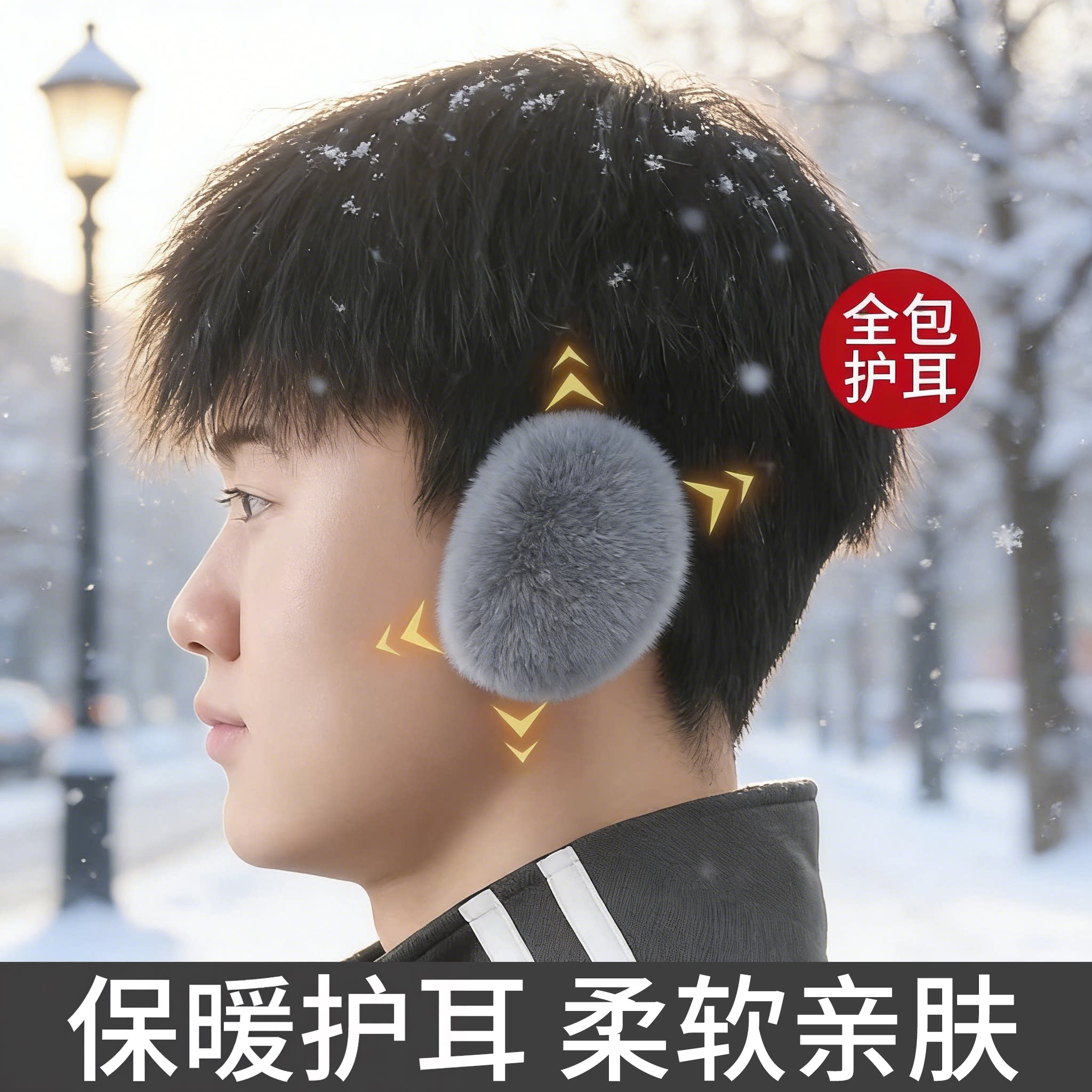 耳套冬天保暖耳罩冬季耳包男士防冻可爱女冬耳帽护耳朵耳捂子防寒