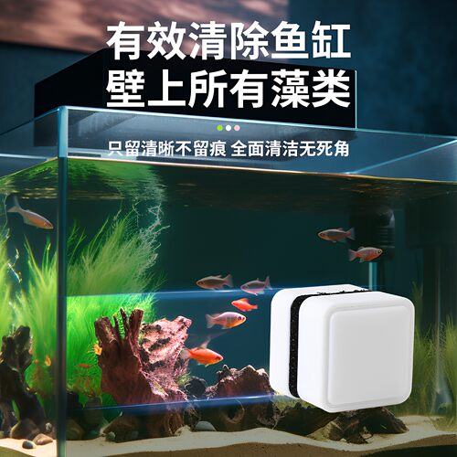 磁力刷强磁鱼缸刷家用多功能磁吸擦缸鱼缸清理水渍刮藻无死角清洁