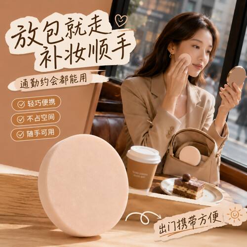 干湿两用气垫粉扑定妆女化妆扑