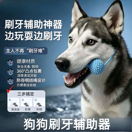 狗狗刷牙洁齿橡胶磨牙玩具