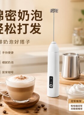 打奶泡器咖啡家用牛奶小型奶油打发器电动搅拌棒打奶器手持搅拌器