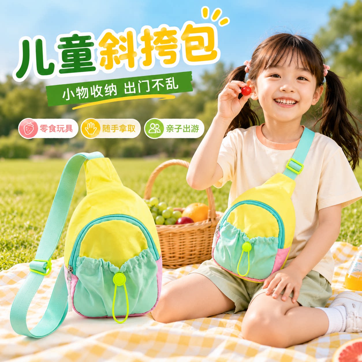 幼儿园儿童时尚新款斜挎收纳包