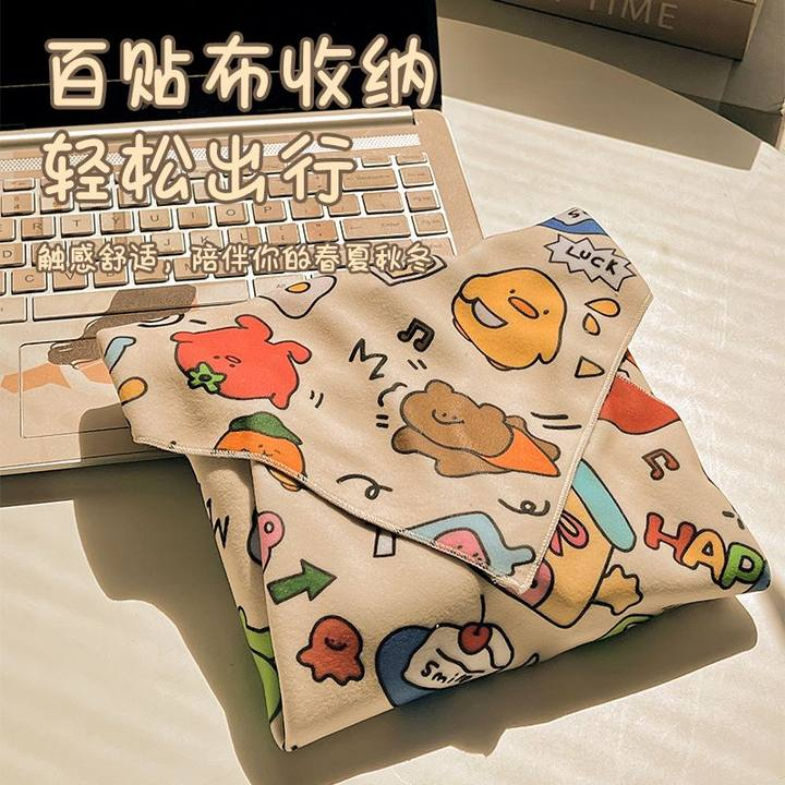 大容量護膚品收納袋魔術貼百貼布