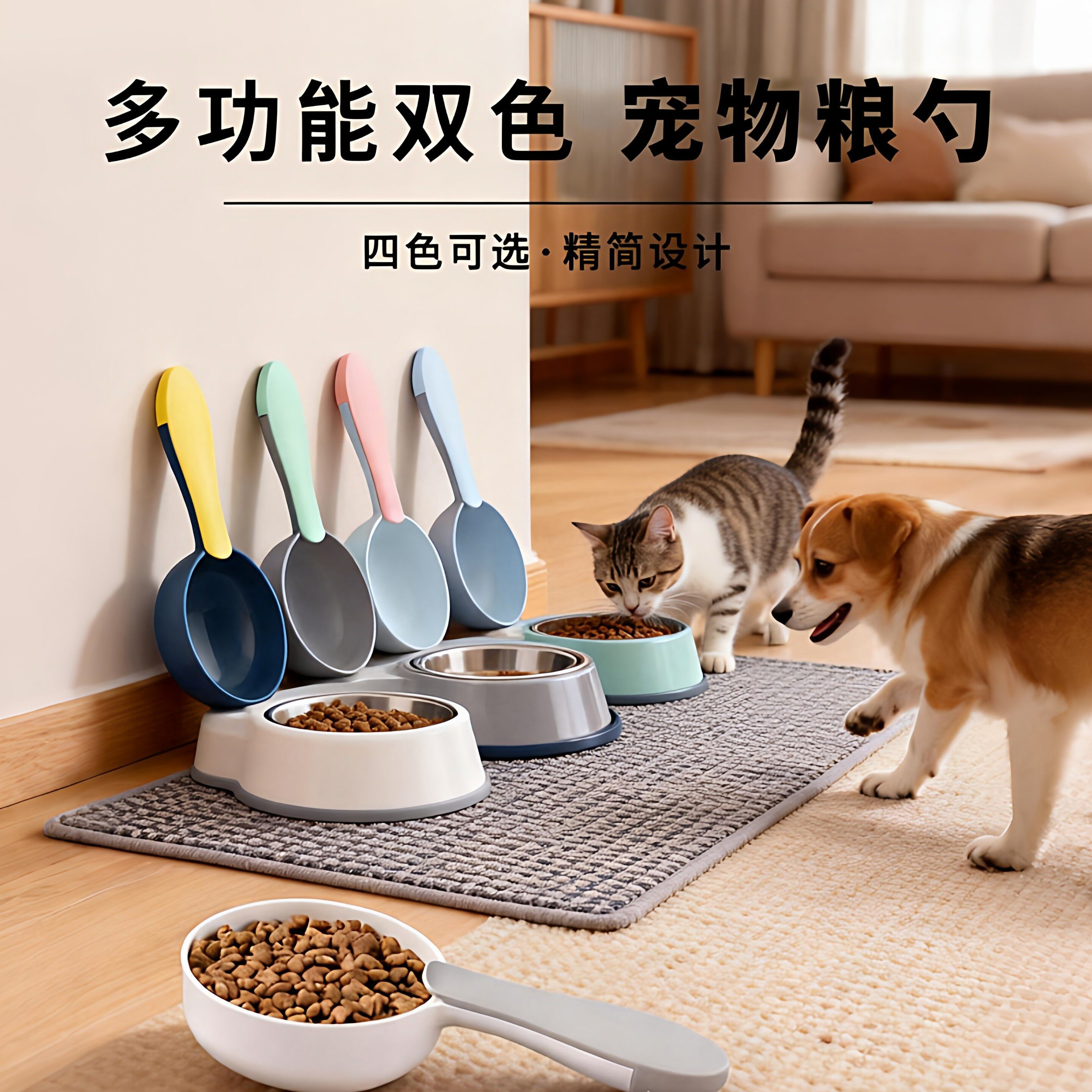 多功能猫狗通用粮勺杂粮盘