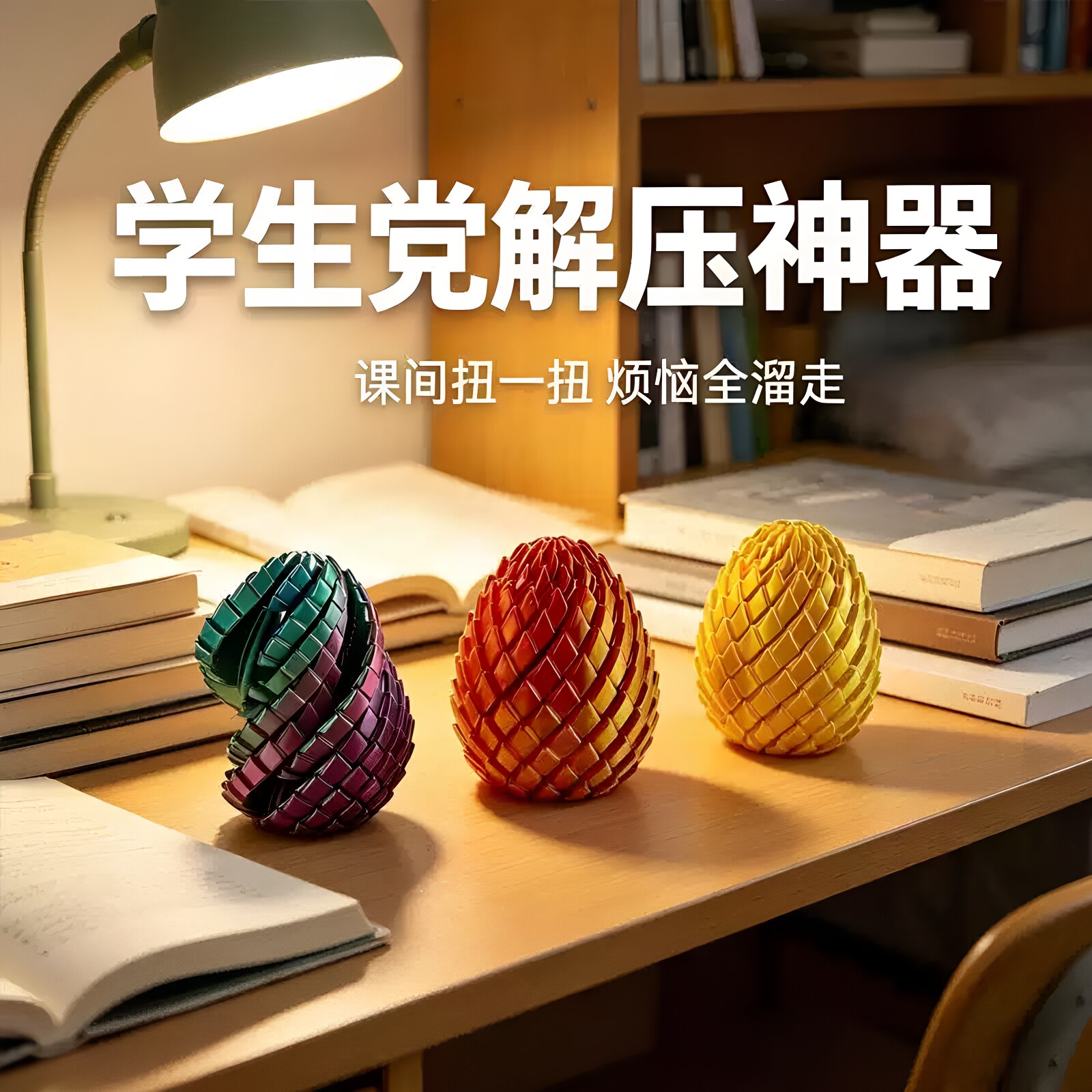 3D打印玩具解压龙蛋手指解压神器
