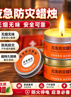 应急蜡烛防灾家用无烟无味装备