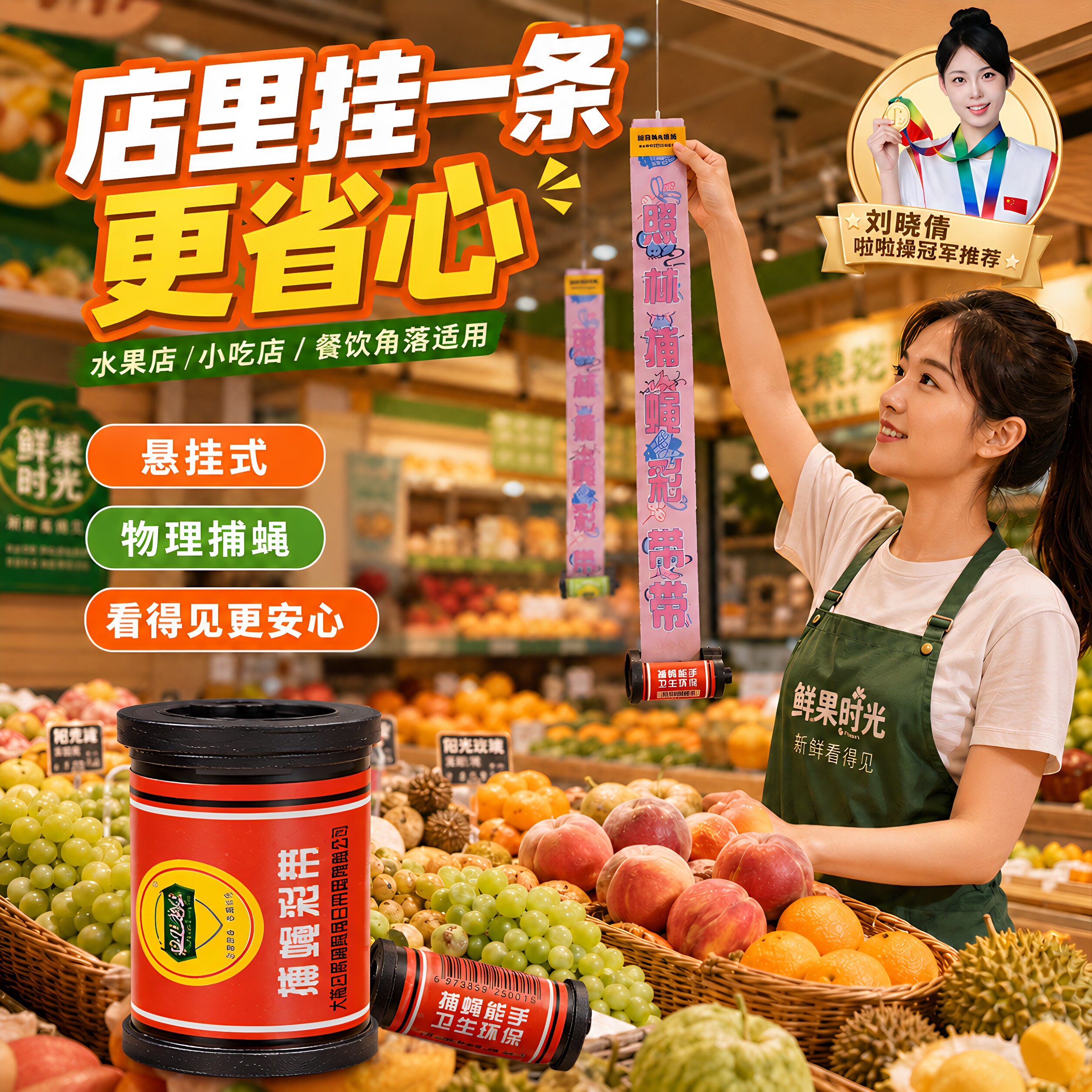 强力粘蝇纸家用灭蝇神器