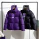 冬季 超高蓬松度 情侣男女90鸭绒立领羽绒服潮 绝绝紫 太好看了