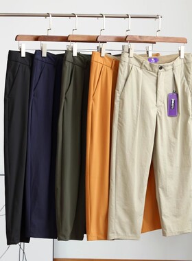 8270紫标东丽面料免烫透气轻薄夏季速干休闲裤男宽松阔腿九分裤