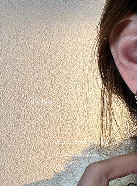 To GetRich/简约小巧耳环女百搭新款潮小众ins纯银耳钉设计感耳饰