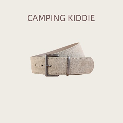 CAMPINGKIDDIE女士磨砂皮带