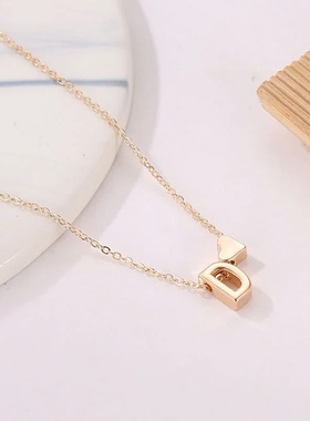 SUMENG Fashion Tiny Heart Dainty Initial Necklace Gold Silv