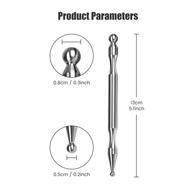Acupuncture Pen Stainless Steel Deep Tissue Massager Dual H