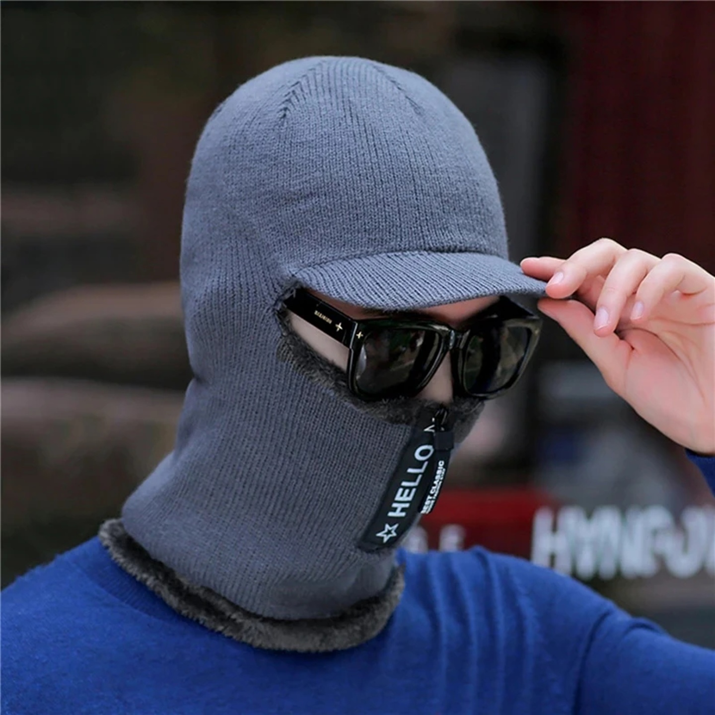 New Men Winter Warm Wool Hat Outdoor Ear Protection Hats Wa