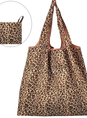 Large Capacity Leopard Print Hand Shopping Bag Women's Dail