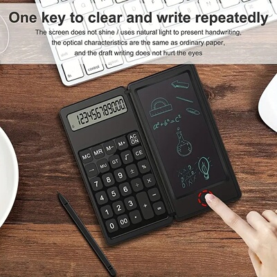 Foldable Scientific Calculator Portable 12 Digits Digital W