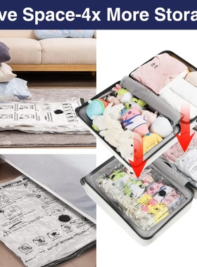 5 Pack Vacuum Storage Bags Space Saver Bags Compression for