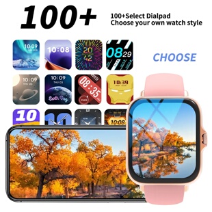 Smart watch with full touch screen, call, message reminder,