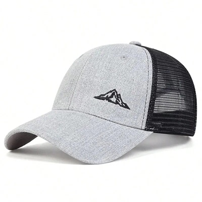 Unisex Mountain Range Embroidery Baseball Net Caps Spring a