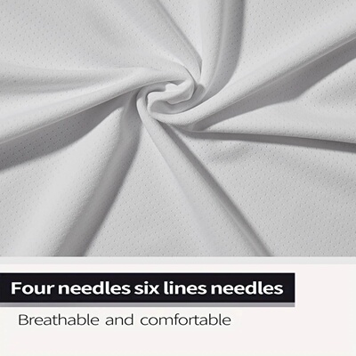 Round Neck T-Shirt 7-Piece White Ultra-Light Men's Quick-Dr