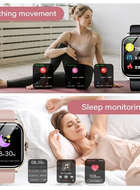 LAXASFIT 2025 New Smart Watch Bluetooth Call Message Remind