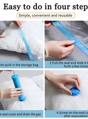 1-10Pack Vacuum Storage Bags, Space Saver Bags Compression