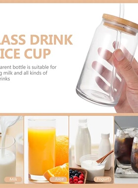 1 Pcs Available Mason Jars Coffee Mug with Straws Lids Iced