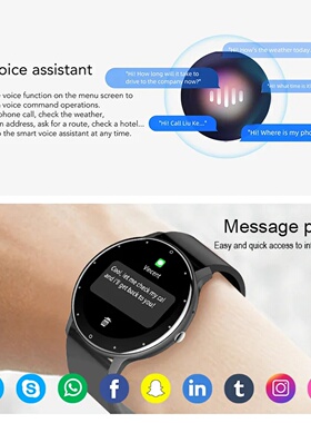 LIGE Smart Watch Women Men Full Touch Screen Bluetooth 5.2