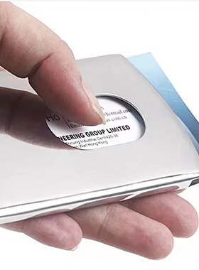 Business Card Holder Stainless Steel Cash Bank Card Case Ha