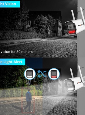 8MP 4K IP Camera Wifi Wireless 5MP AI Human Detect iCSee CC