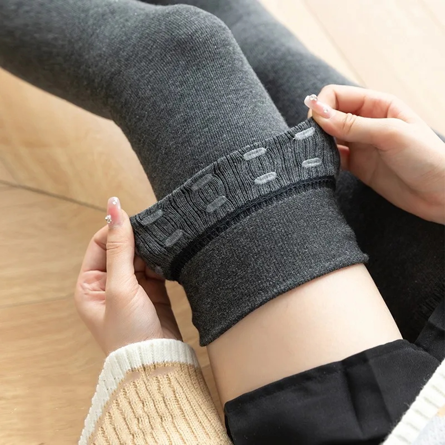 Sexy Black White Soild Color Long Stockings Women Over Knee