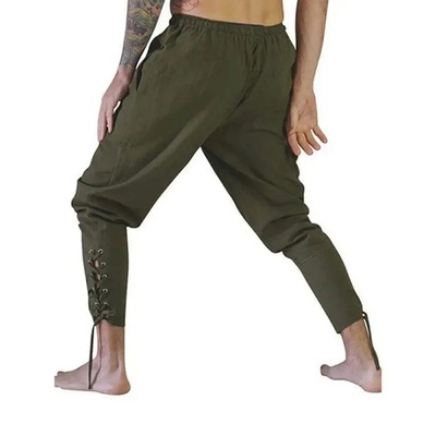 Pirate Pant Viking Costume for Men Renaissance Medieval Pan
