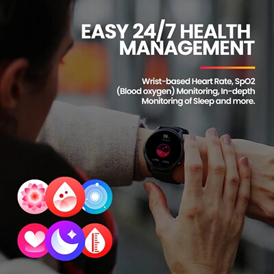 New Zeblaze Btalk 3 Plus Voice Calling Smart Watch 1.39'' L