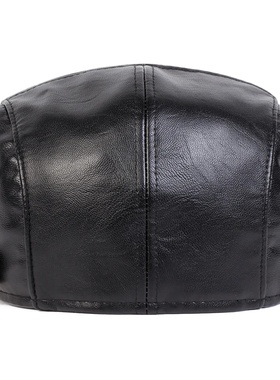Men Retro Pu Leather Newsboy Caps JAMONT labeling British P