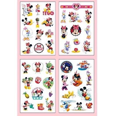 4Pcs/set Disney Avengers Tattoo Stickers Waterproof Origina