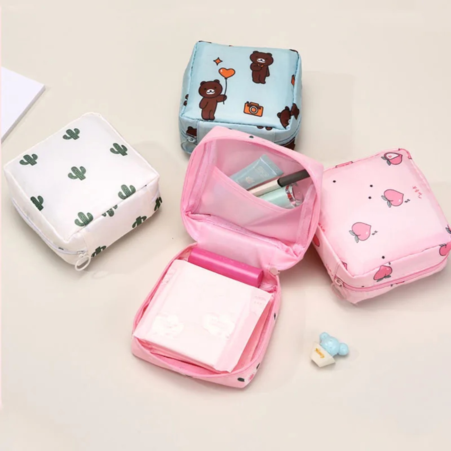 Women Sanitary Napkin Tampon Storage Bag Portable Waterproo