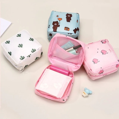 Women Sanitary Napkin Tampon Storage Bag Portable Waterproo