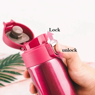 500ML Stainless Steel Bouncing Cover Vacuum Flask Thermos C