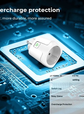 1PCS Zigbee 3.0 WiFi Smart Plug EU Socket Timer Adaptor Out