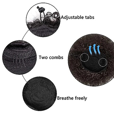Synthetic 10Inch Big Afro Puff Drawstring Ponytail Extensio