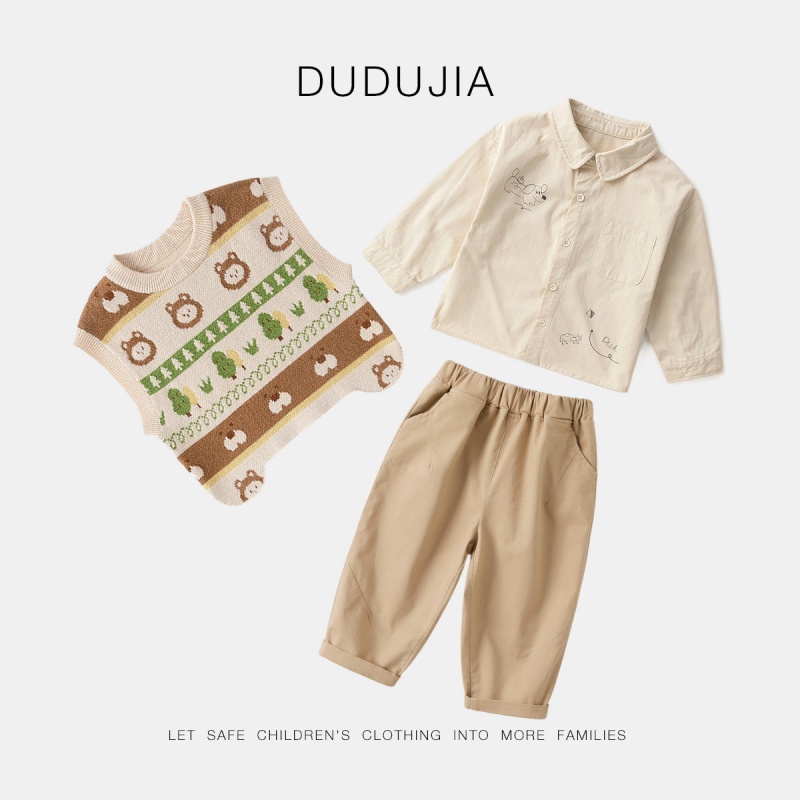 嘟嘟家宝宝纯棉衬衫长袖新款春秋