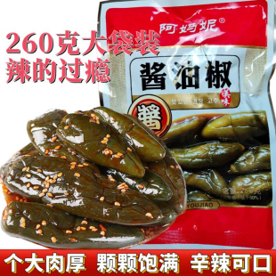 阿妈妮酱油椒260g大袋港椒辣椒开胃下饭菜脆辣爽口油焖港椒小咸菜