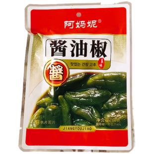 园丰阿妈妮油椒辣丁油椒咸菜朝族泡菜酱油椒阿玛尼咸菜下饭菜港椒