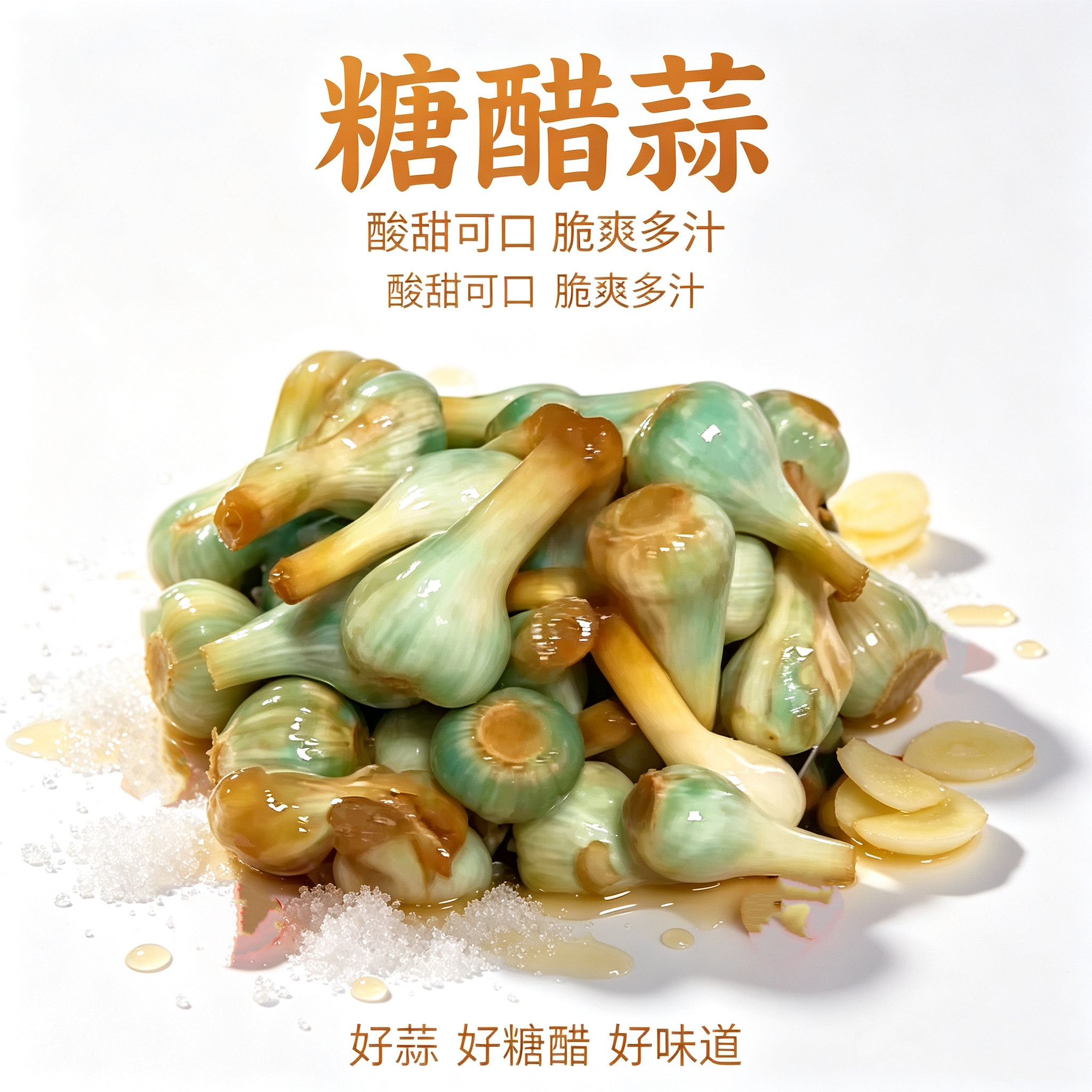 东北糖醋蒜农家手工糖蒜积蒜咸蒜
